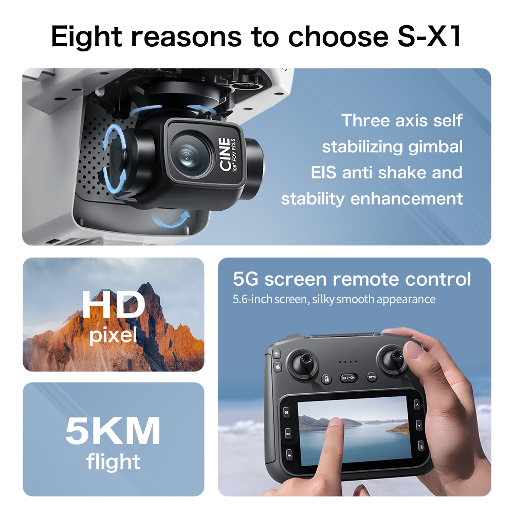 โดรนควอดคอปเตอร์ S-X1 GPS แบบพ - Drone Gps Mount บทวิจารณ์และราคา