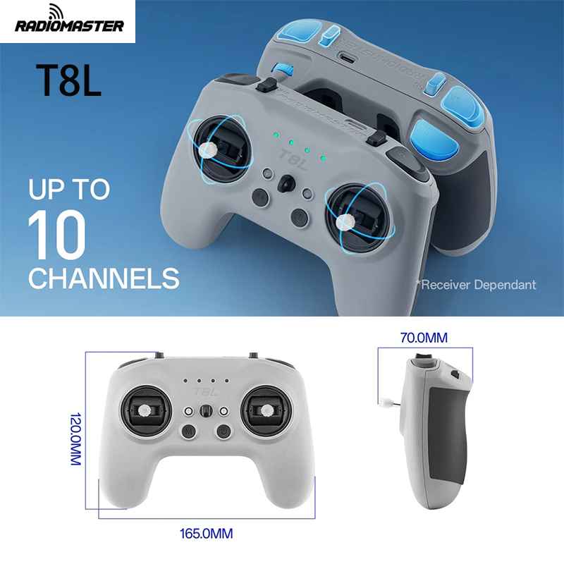 วิทยุควบคุม RadioMaster T8L รุ - Drone Gimbal บทวิจารณ์และราคา